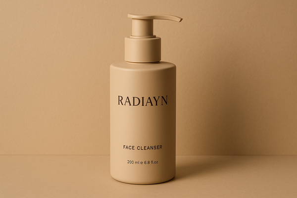 Beige matte Radiayn face cleanser